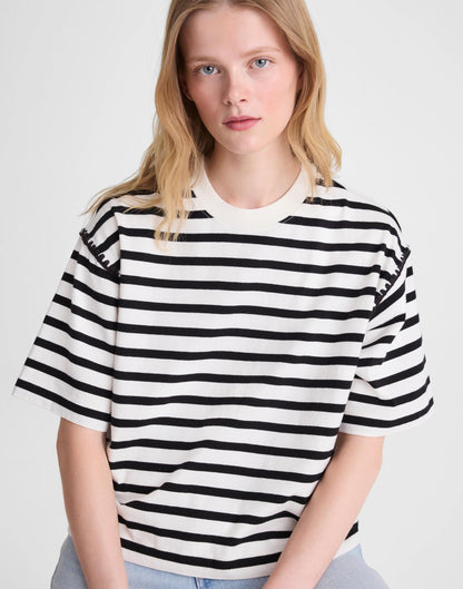 Madewell The Boxy Crop Tee in Allday Jersey