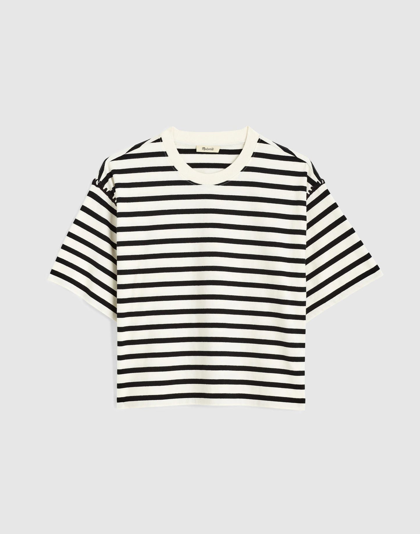 Madewell The Boxy Crop Tee in Allday Jersey