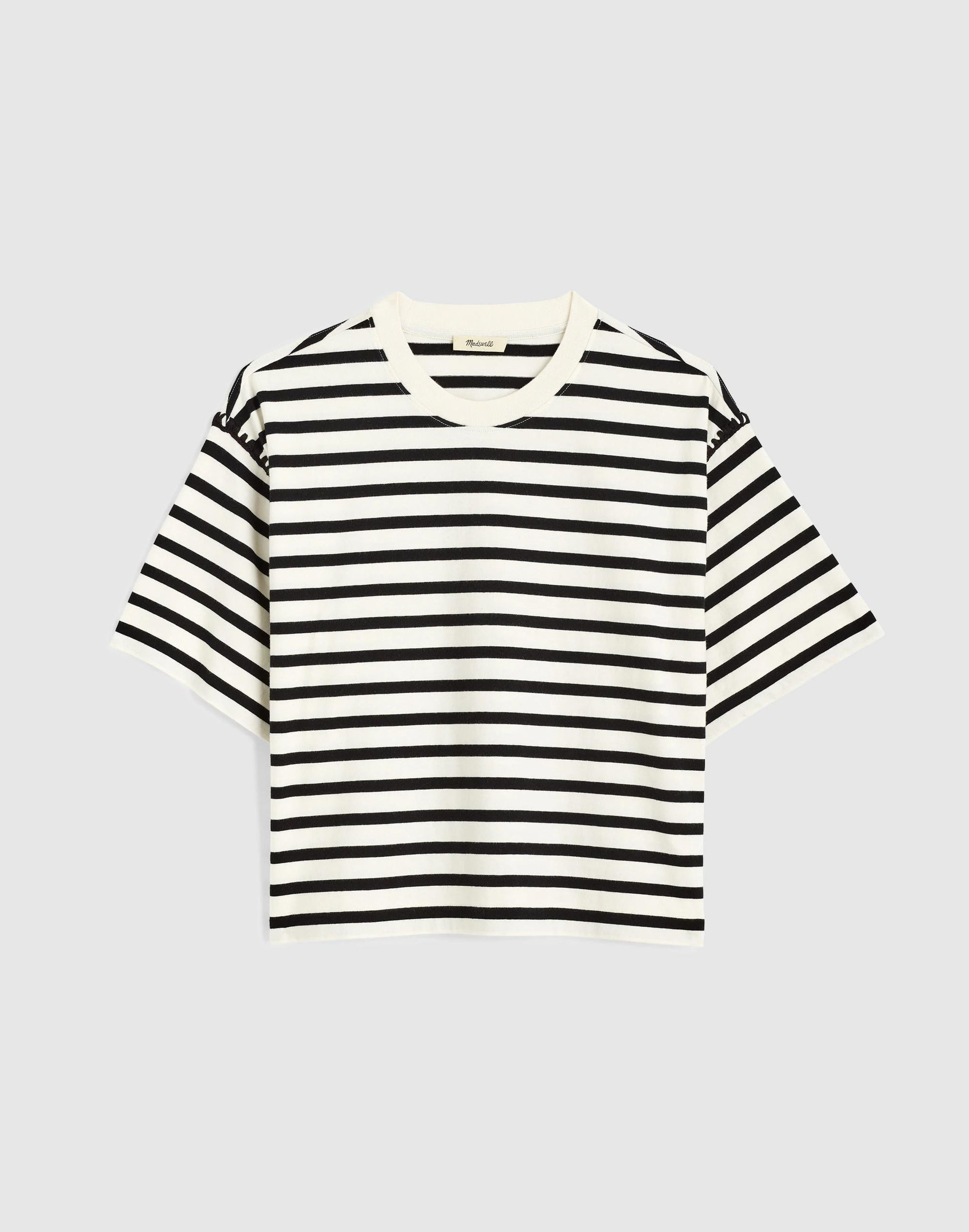 Madewell The Boxy Crop Tee in Allday Jersey