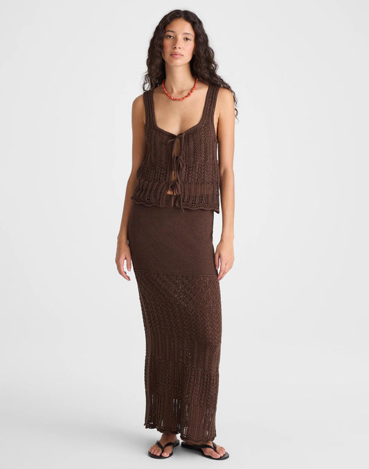Madewell Pointelle-Stitch Maxi Skirt