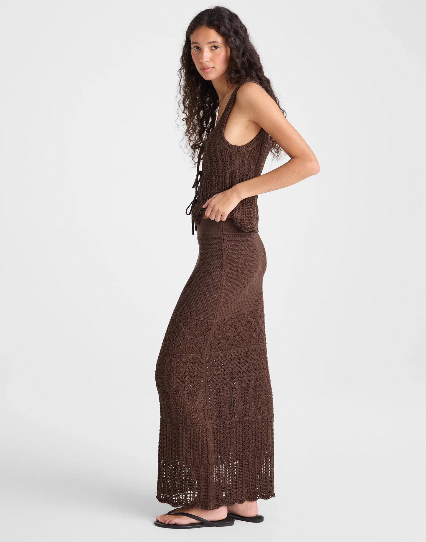 Madewell Pointelle-Stitch Maxi Skirt