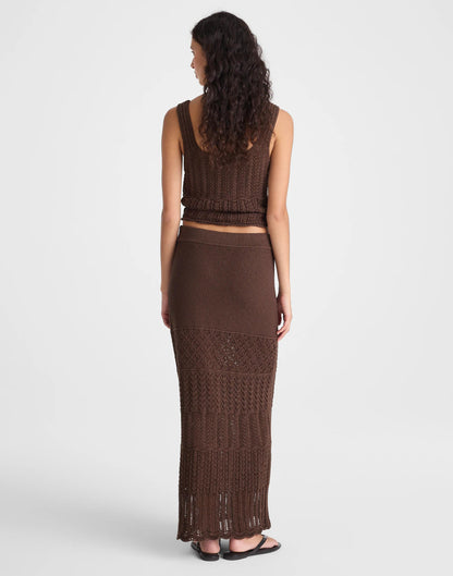 Madewell Pointelle-Stitch Maxi Skirt