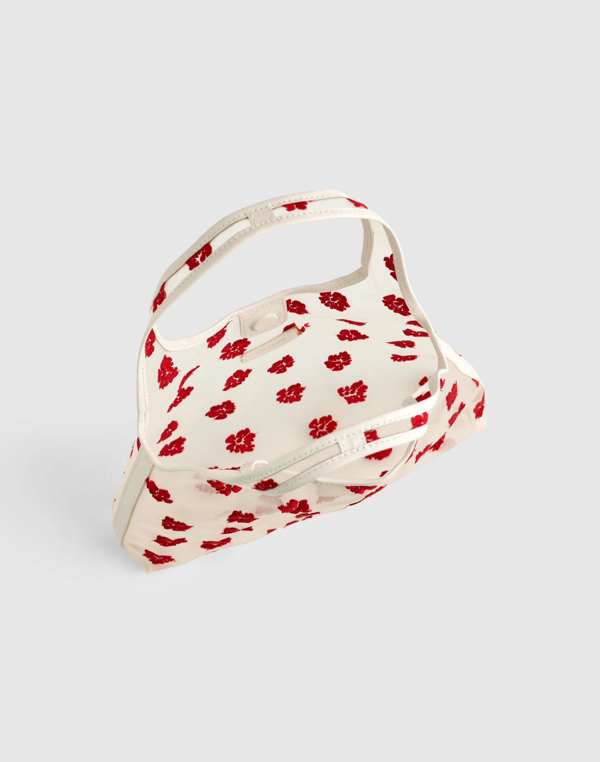 Madewell Floral-Embroidered Mini Shopper Bag