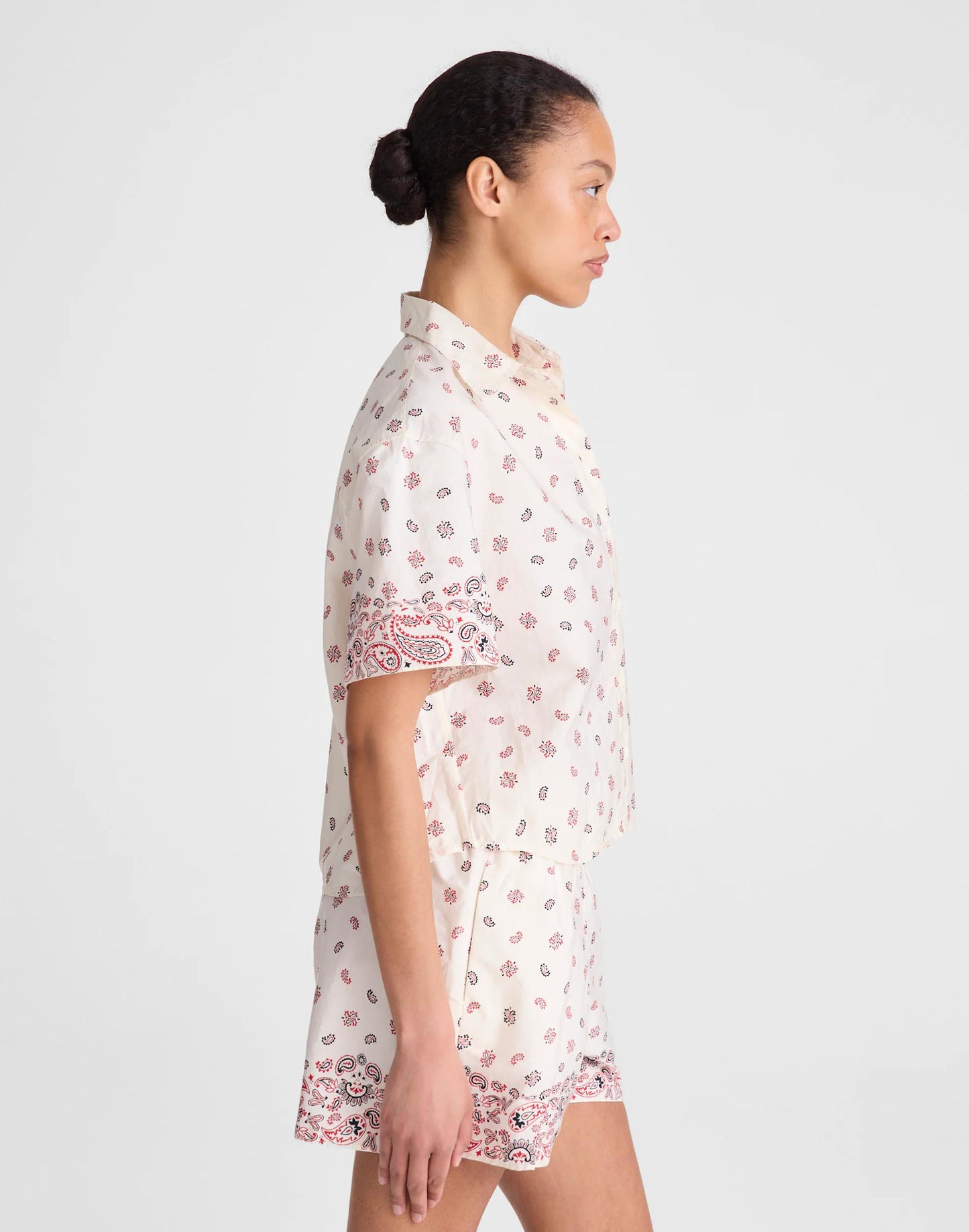Madewell Patch-Pocket Boxy Shirt in Poplin