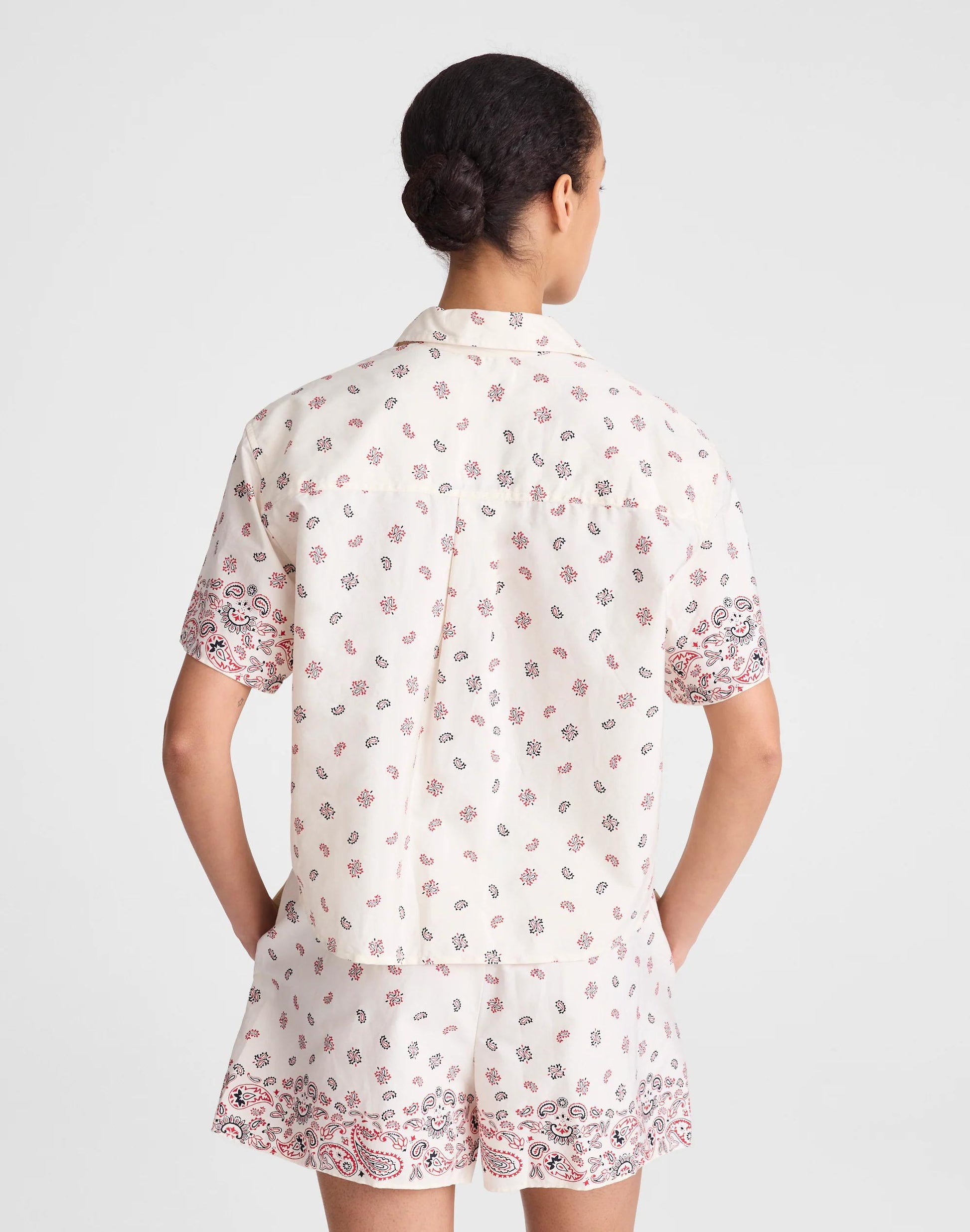 Madewell Patch-Pocket Boxy Shirt in Poplin
