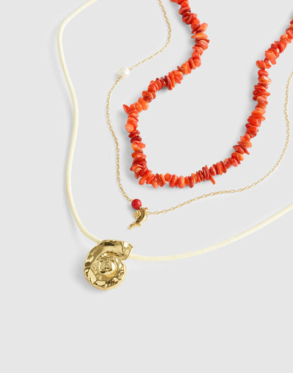 Madewell Three-Pack Puka Shell Necklace Set