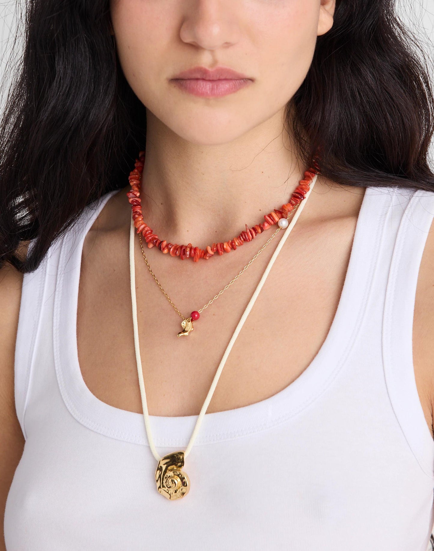Madewell Three-Pack Puka Shell Necklace Set