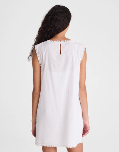 Madewell Embroidered Lace-Insert Mini Dress