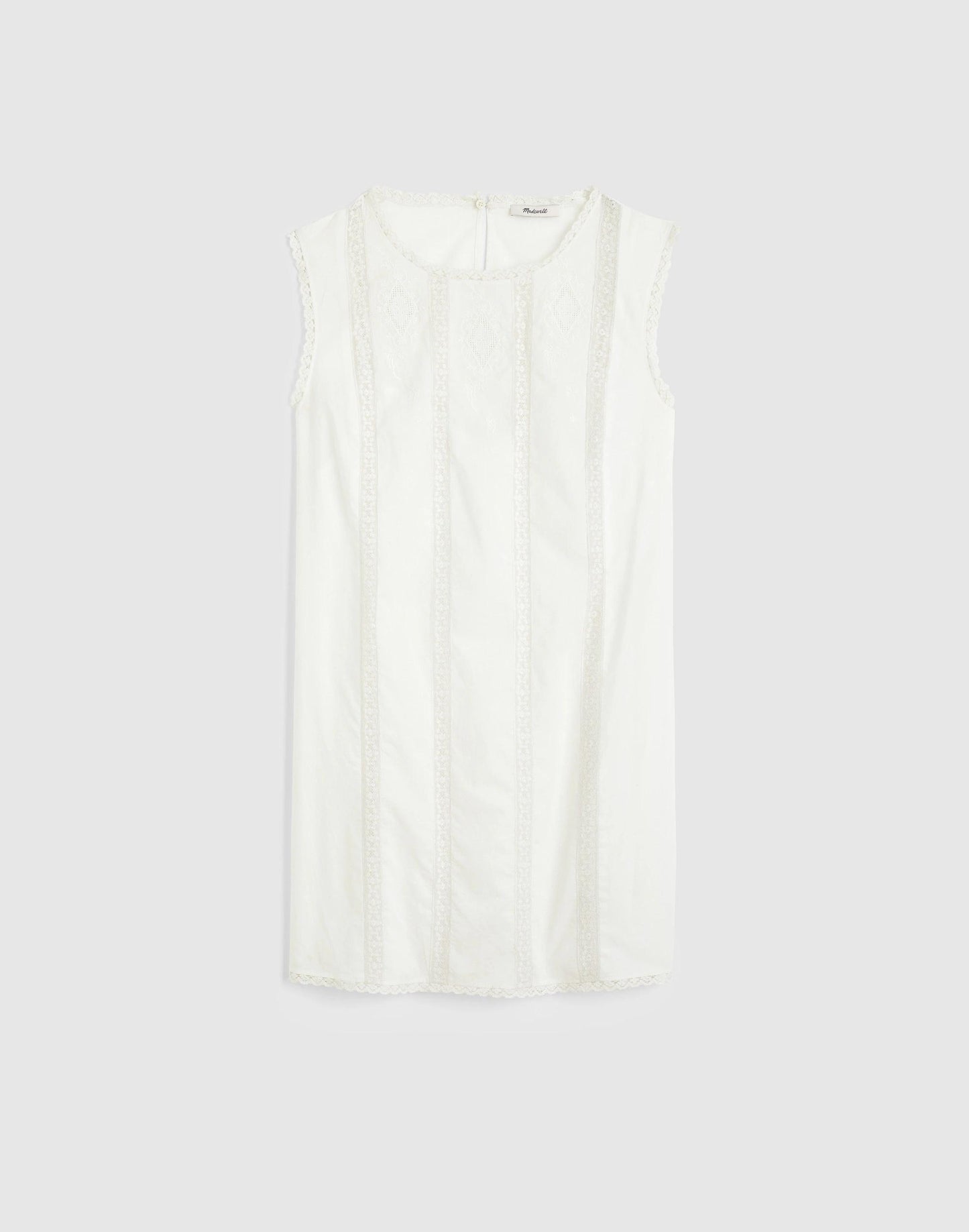 Madewell Embroidered Lace-Insert Mini Dress