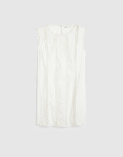 Madewell Embroidered Lace-Insert Mini Dress