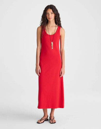 Madewell Scoopneck Tank Maxi Dress in Compact Cotton