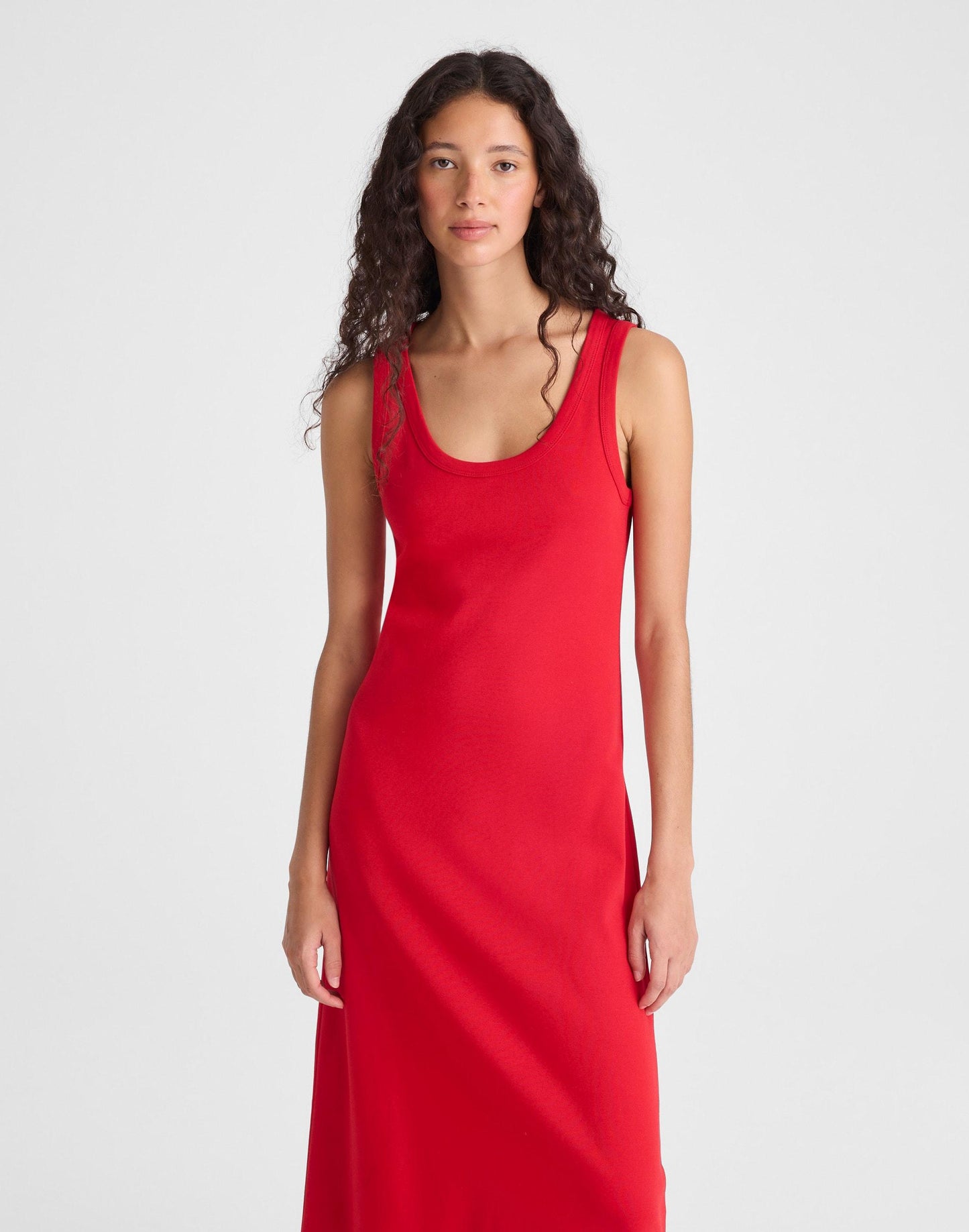 Madewell Scoopneck Tank Maxi Dress in Compact Cotton