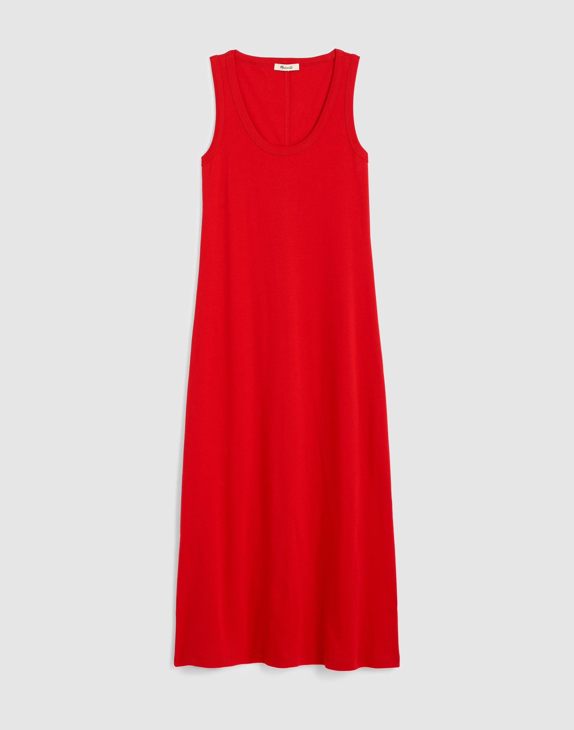 Madewell Scoopneck Tank Maxi Dress in Compact Cotton