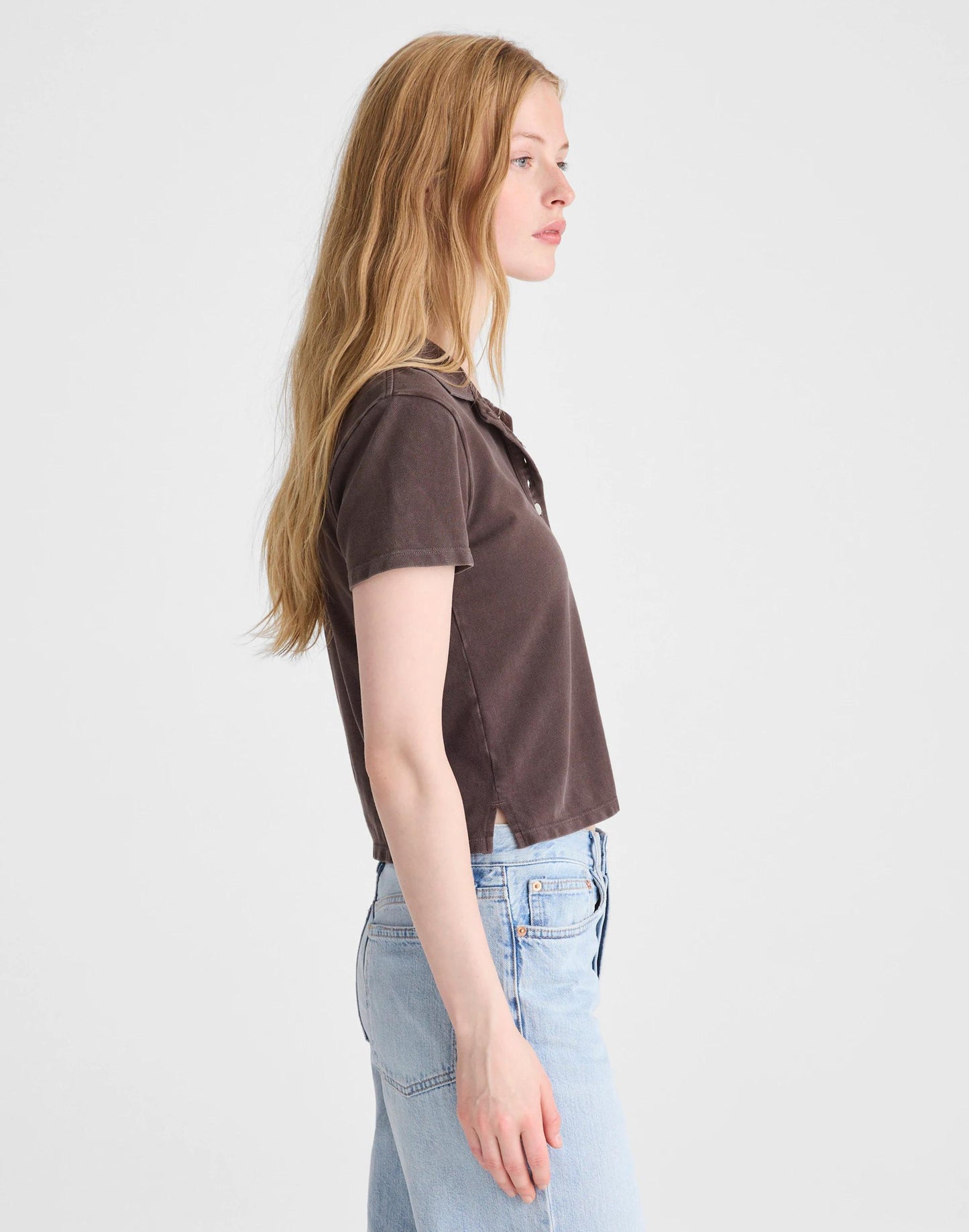 Madewell Shrunken Polo in Cotton Pique