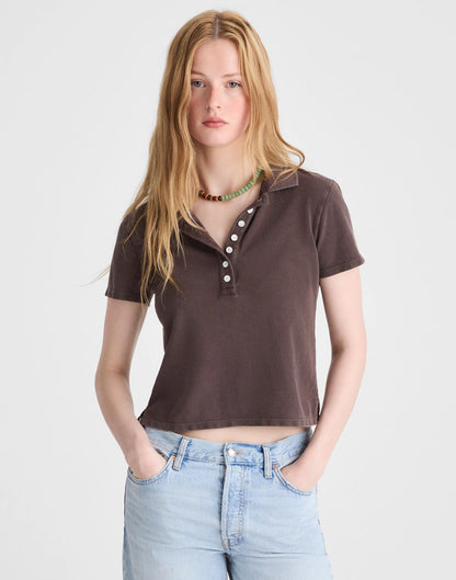 Madewell Shrunken Polo in Cotton Pique