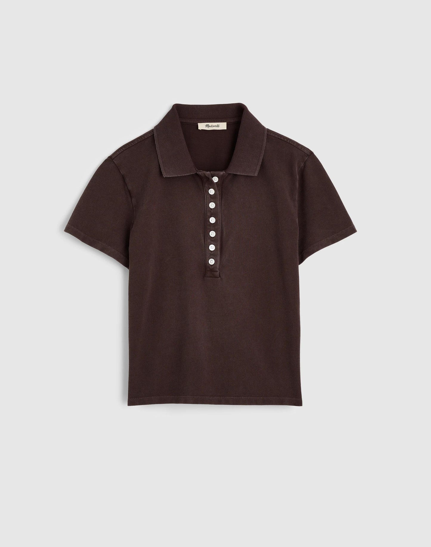 Madewell Shrunken Polo in Cotton Pique