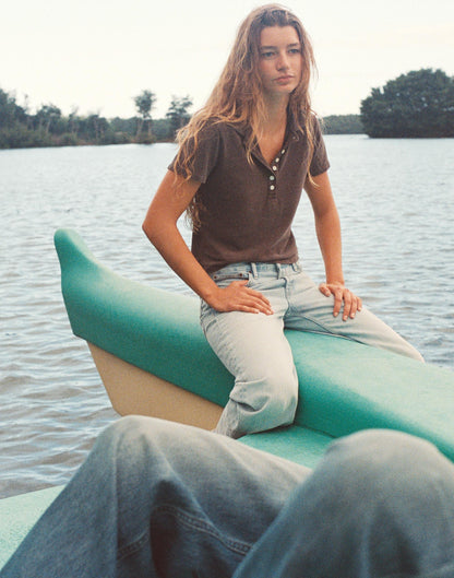 Madewell Shrunken Polo in Cotton Pique