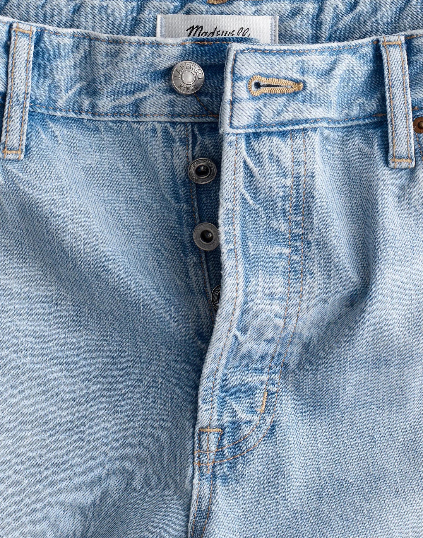 Madewell Curvy Low-Slung Baggy Crop Jeans in Foster Wash