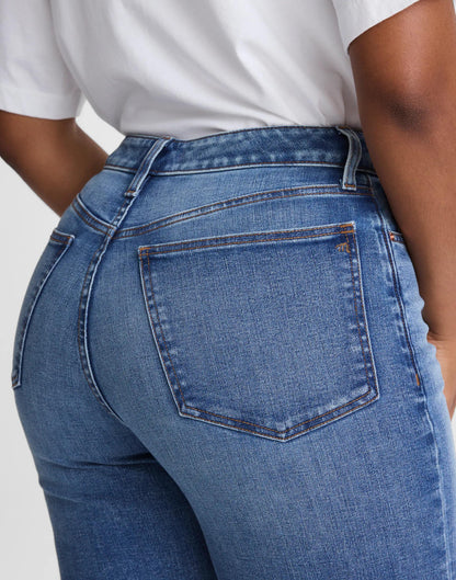 Madewell The Curvy Wide-Leg Crop Jean in Super Stretch Denim