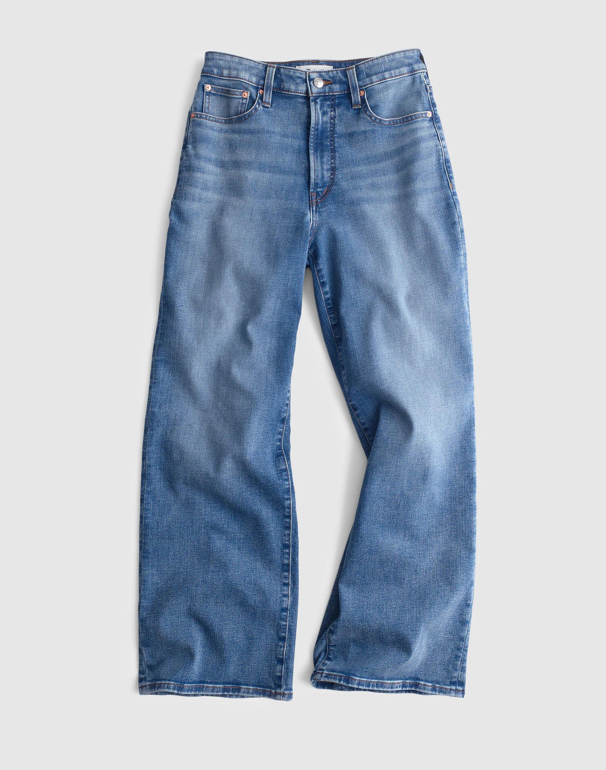 Madewell The Curvy Wide-Leg Crop Jean in Super Stretch Denim