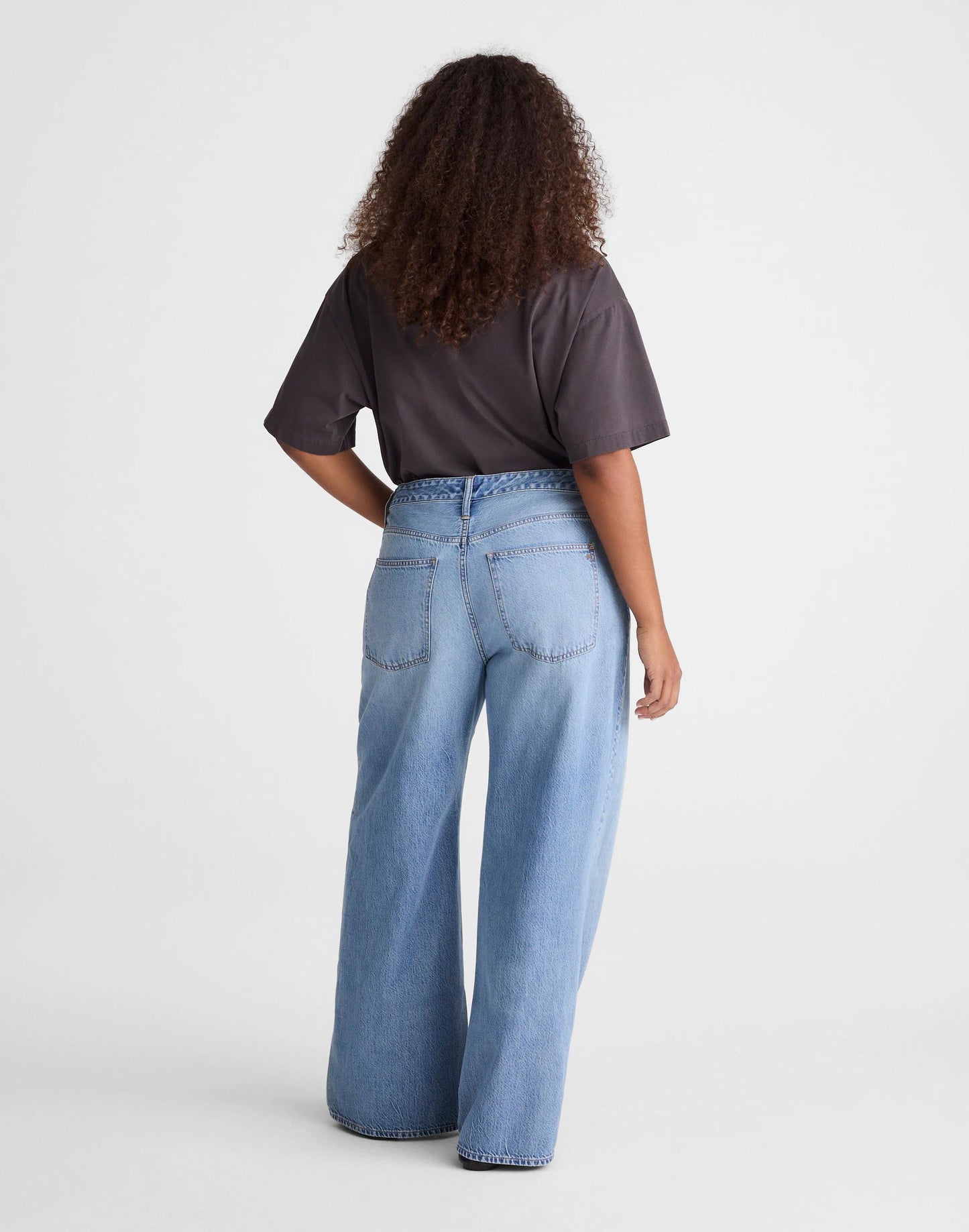 Madewell The Curvy Ultimate Wide-Leg Jean in Airy Denim
