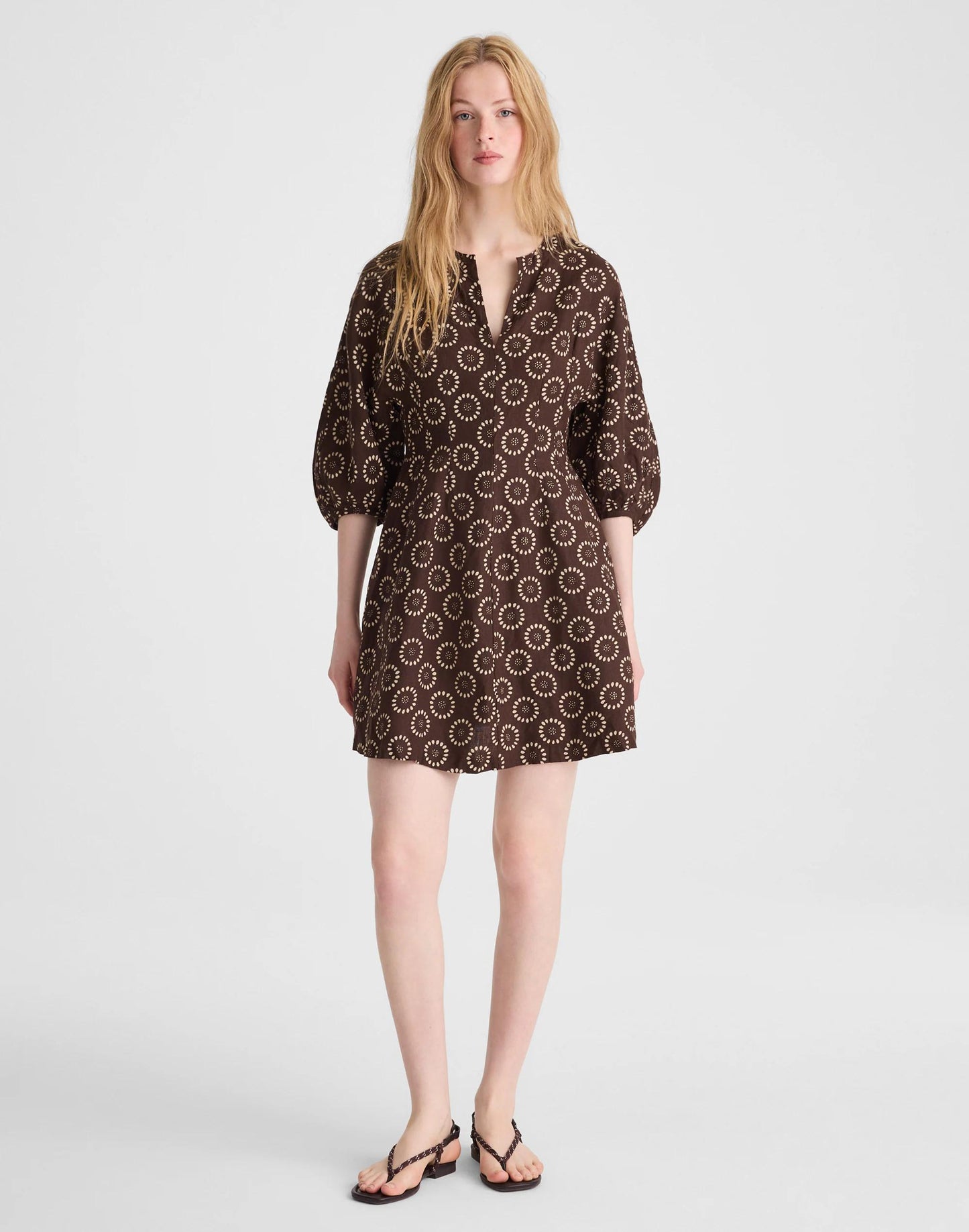 Madewell Splitneck Mini Dress