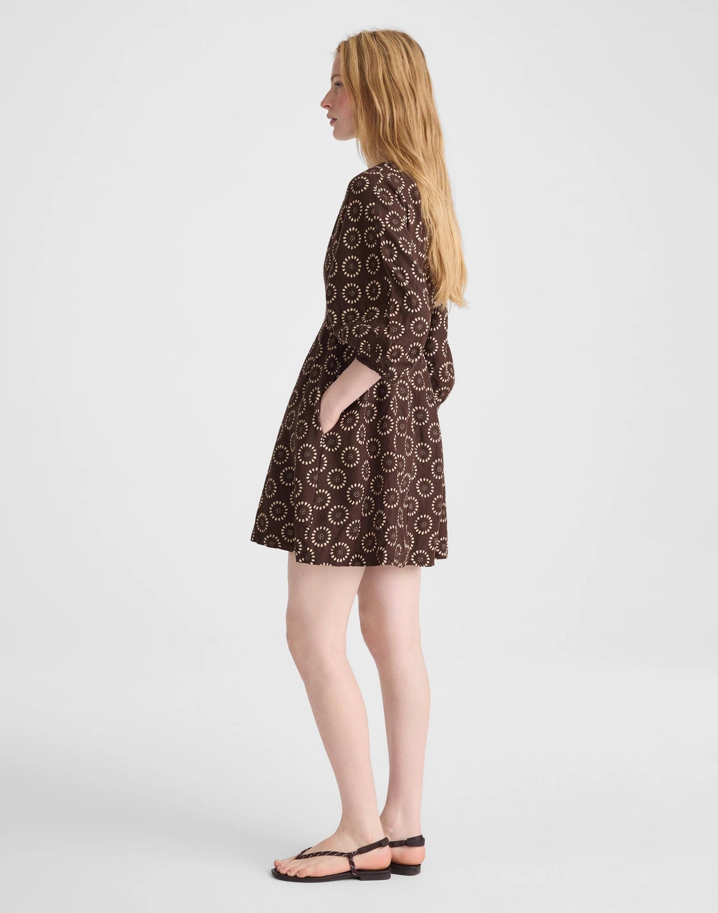 Madewell Splitneck Mini Dress
