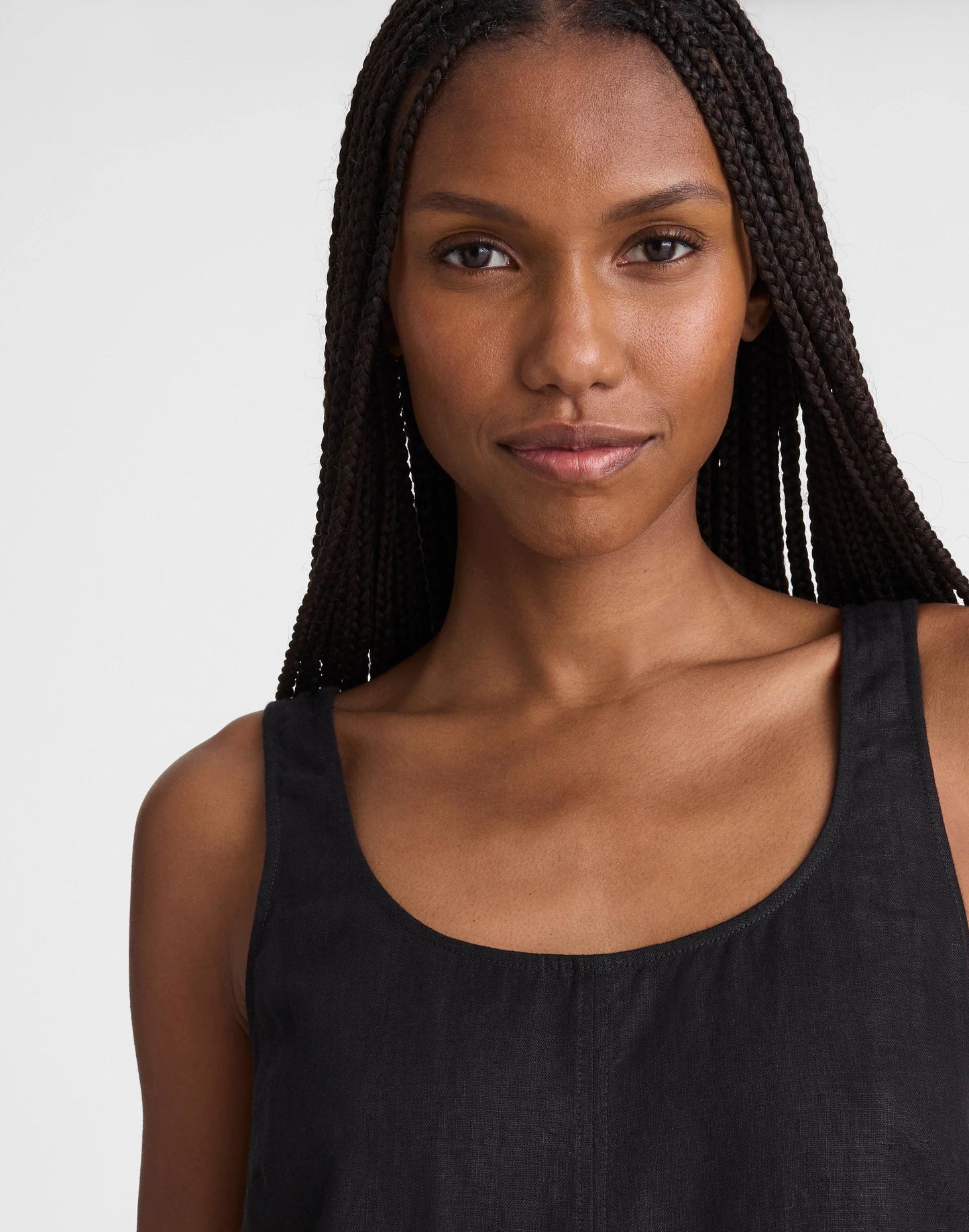 Madewell Scoopneck Mini Shift Dress in 100% Linen