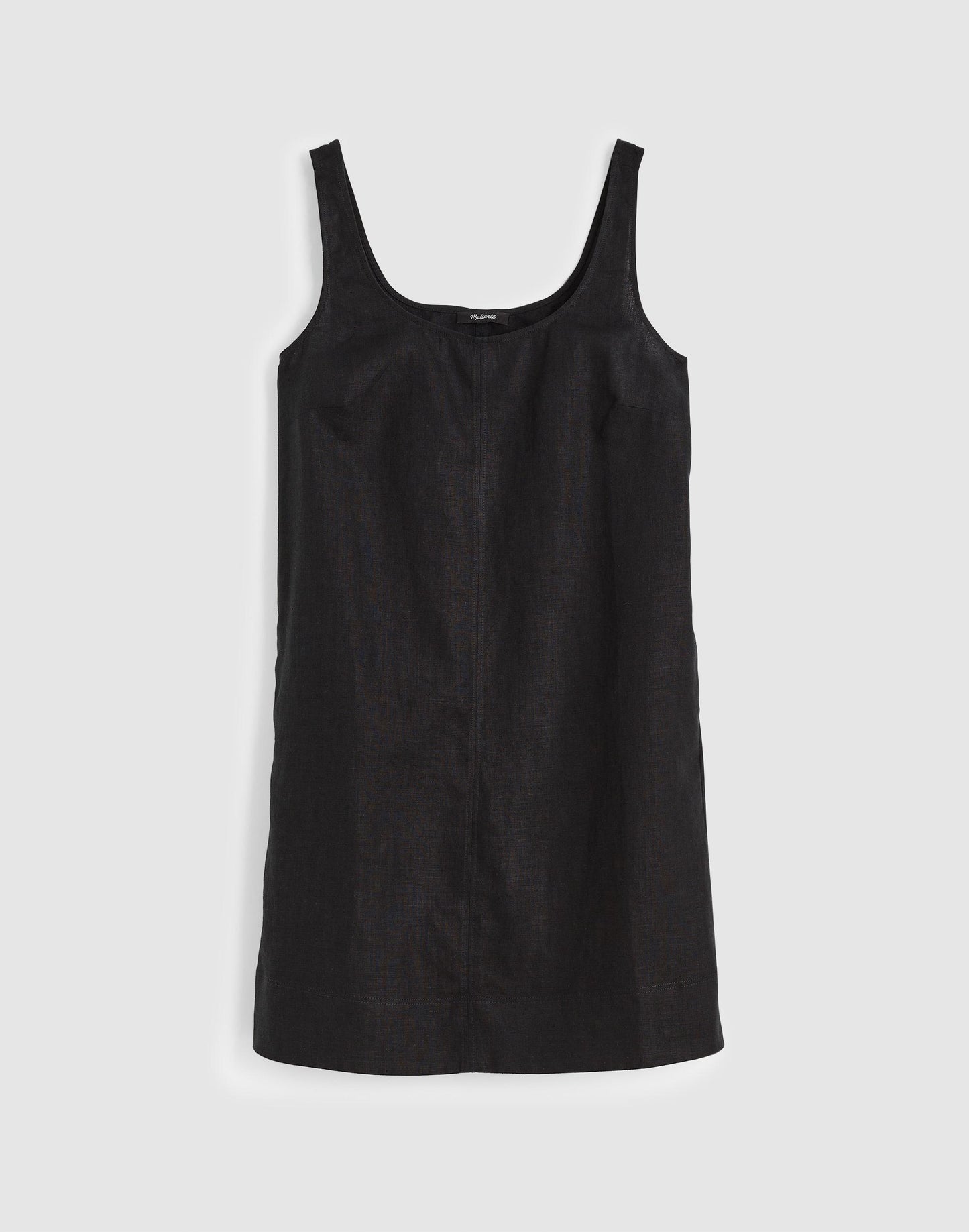 Madewell Scoopneck Mini Shift Dress in 100% Linen