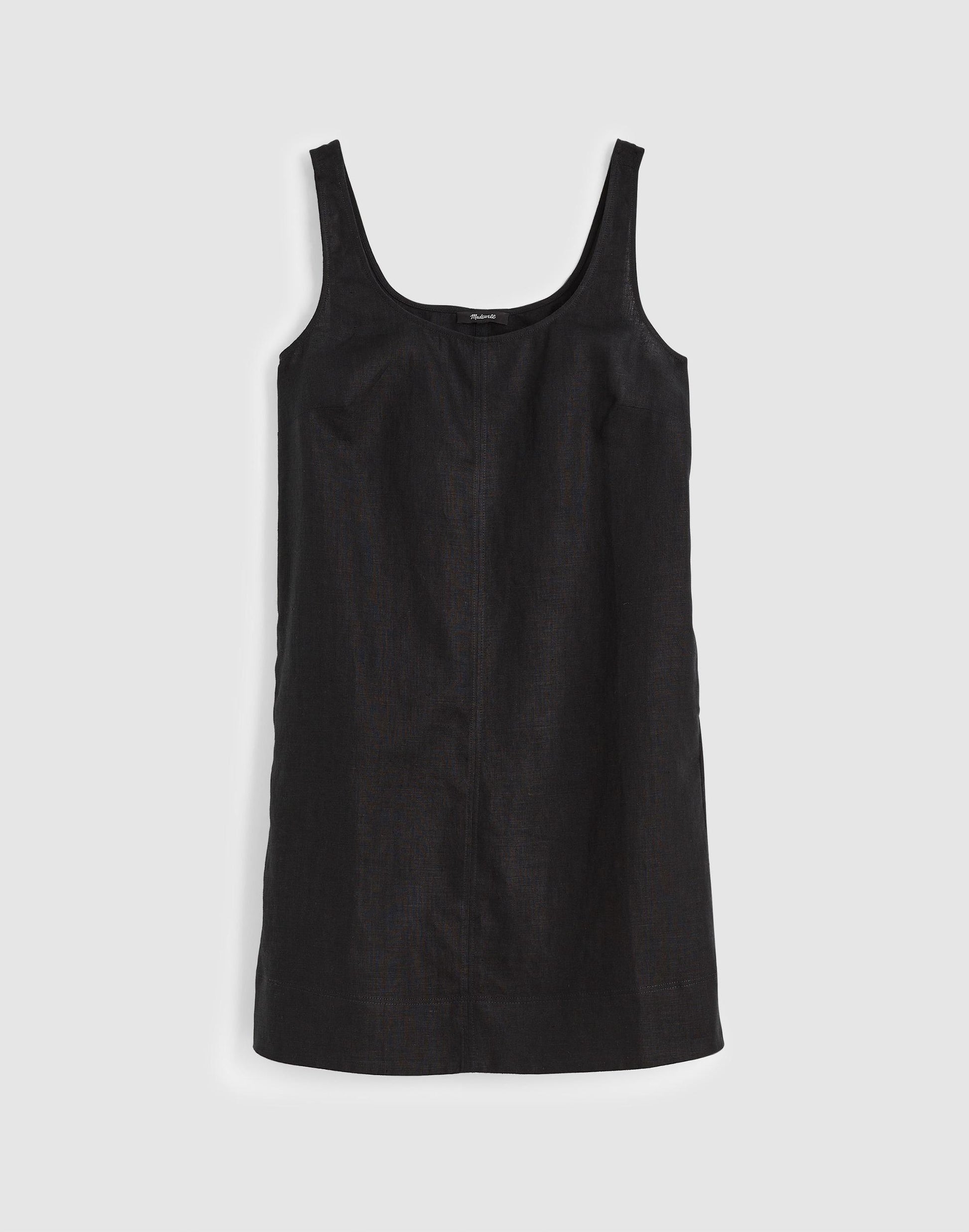Madewell Scoopneck Mini Shift Dress in 100% Linen