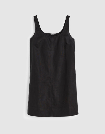 Madewell Scoopneck Mini Shift Dress in 100% Linen