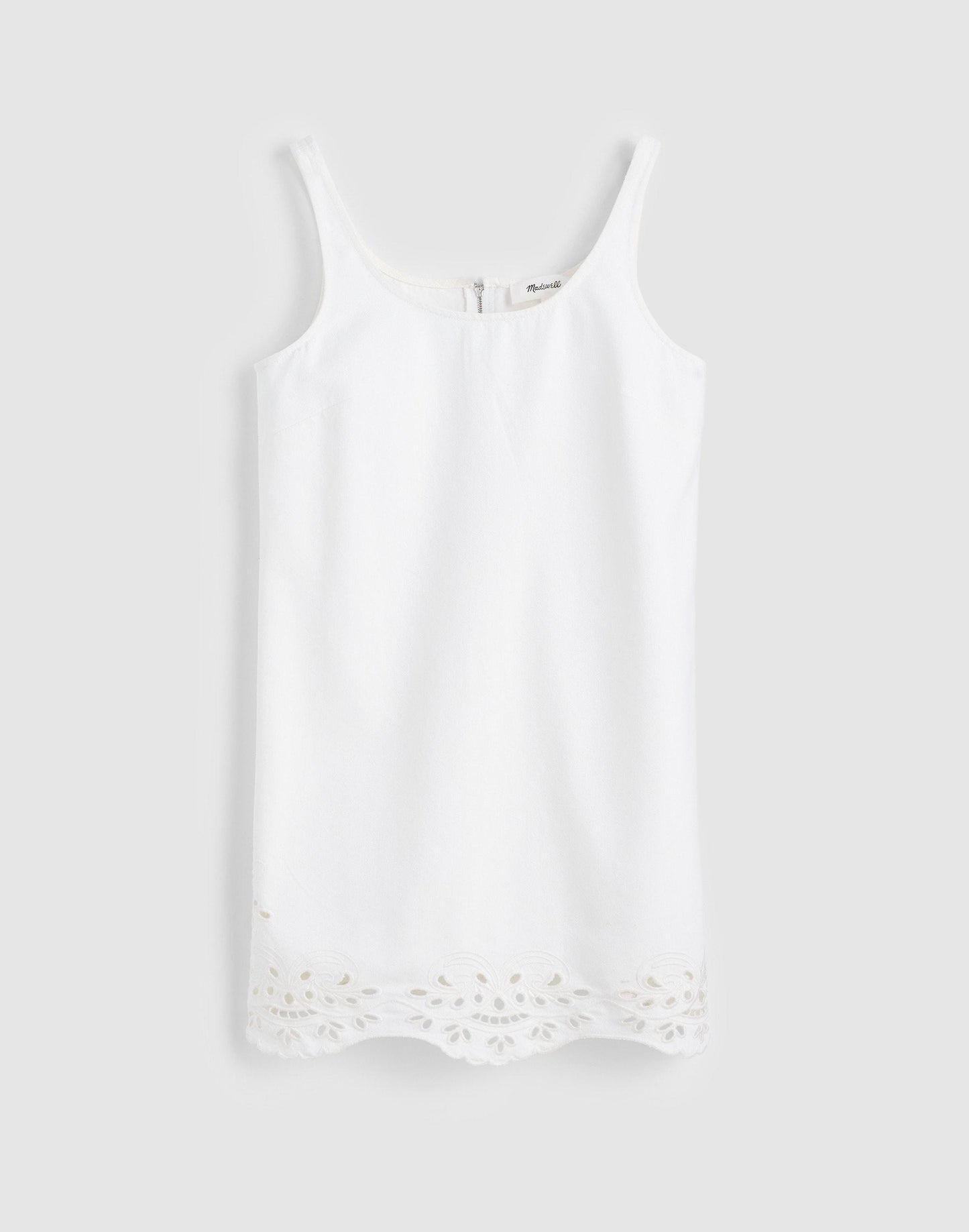 Madewell Denim Eyelet Mini Shift Dress