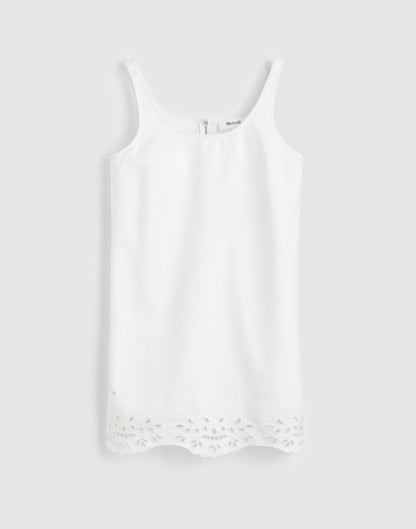 Madewell Denim Eyelet Mini Shift Dress