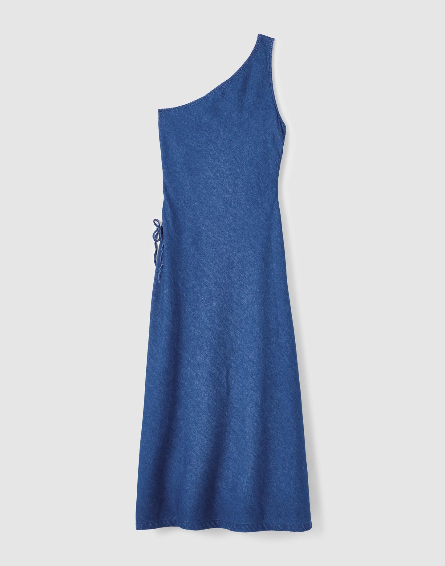 Madewell Denim One-Shoulder Maxi Dress