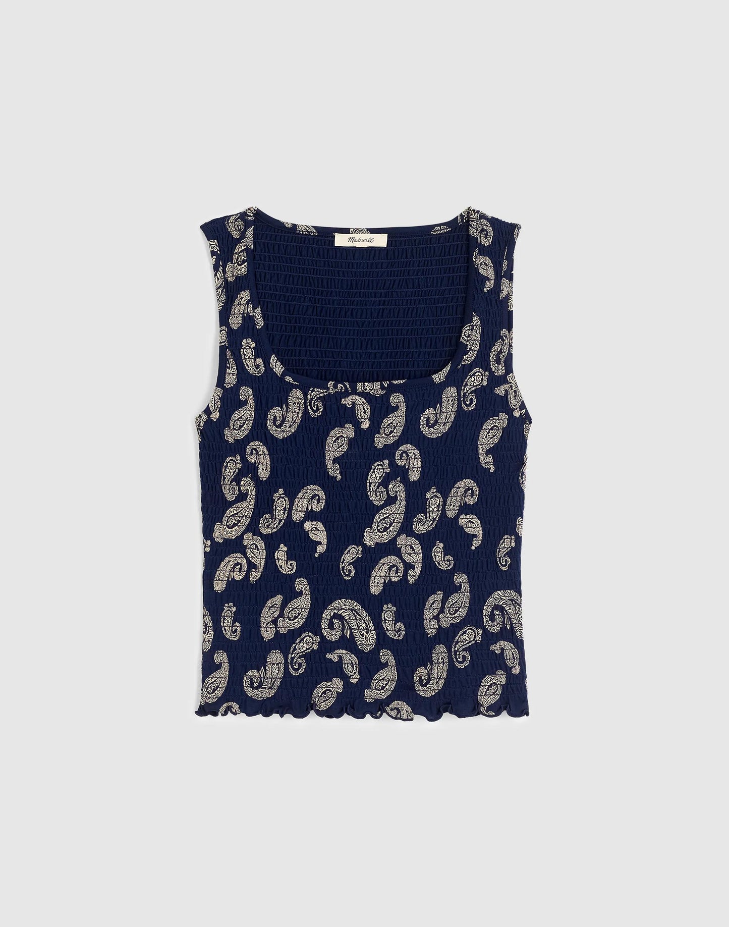 Madewell Madewell x Shopbop Smocked Squareneck Tank