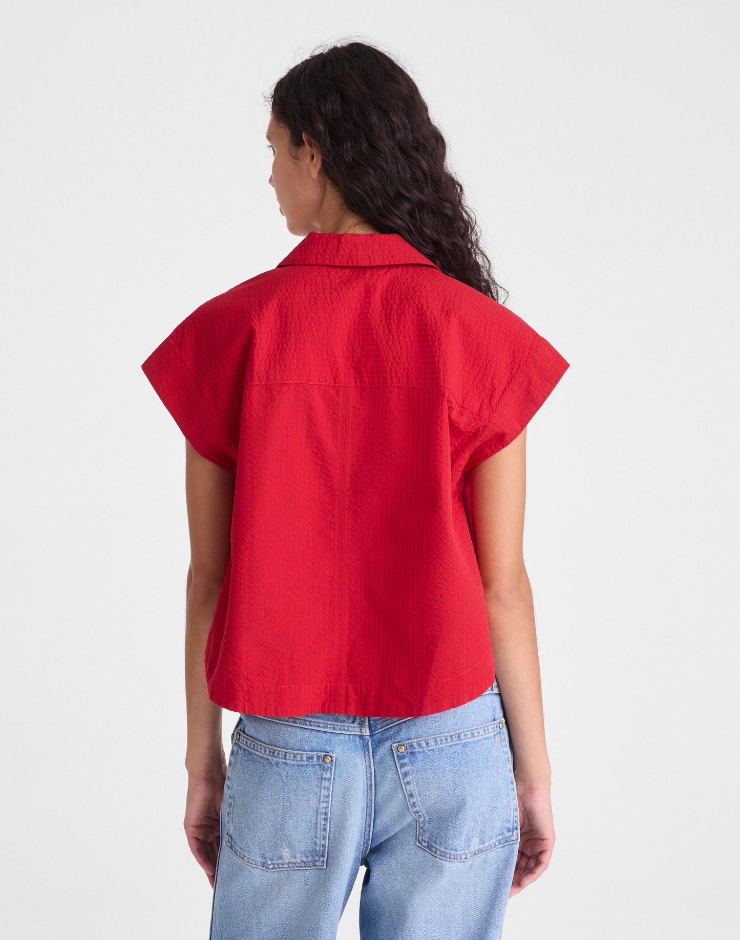 Madewell Notch-Collar Popover Shirt