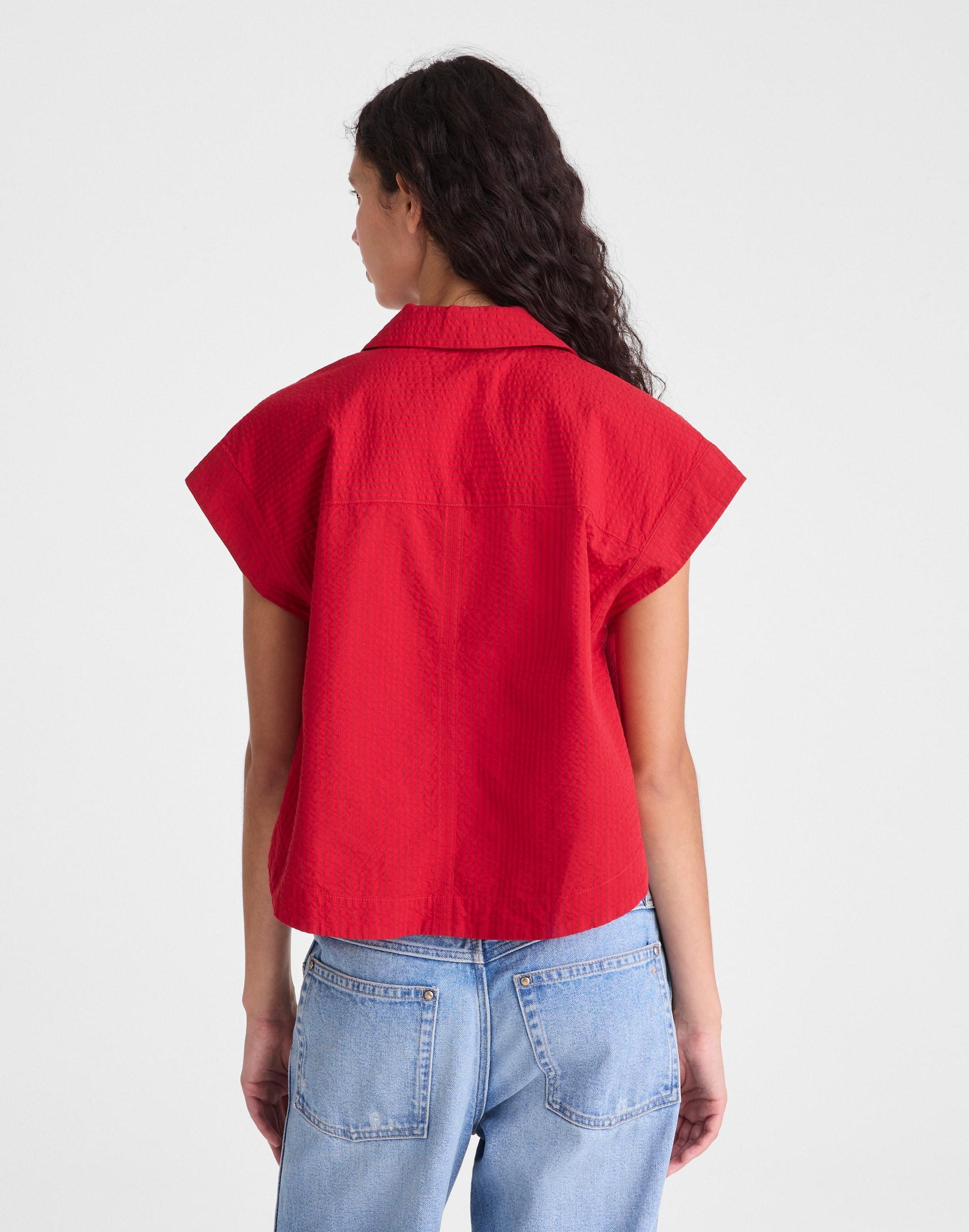 Madewell Notch-Collar Popover Shirt