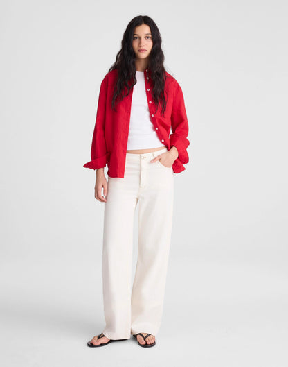Madewell The Easy Shirt in Linen Blend