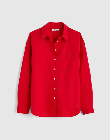Madewell The Easy Shirt in Linen Blend