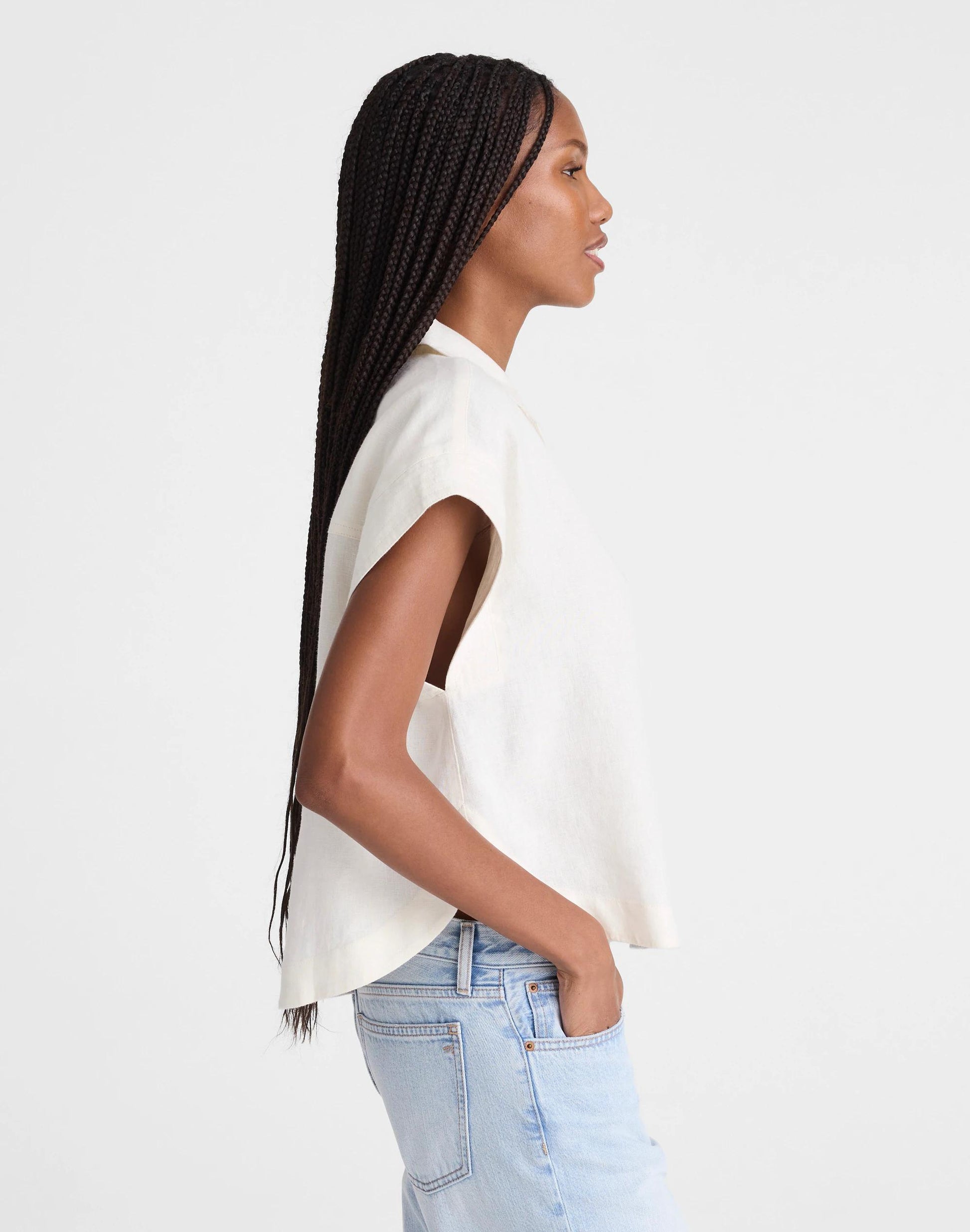 Madewell Notch-Collar Popover Shirt