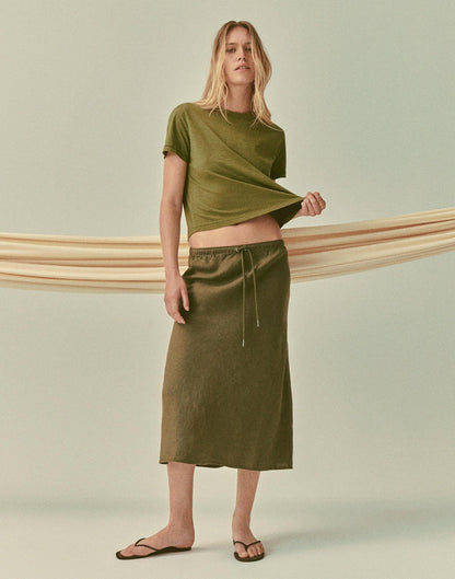 Madewell The Easy Crop Crewneck Tee in Soft Slub