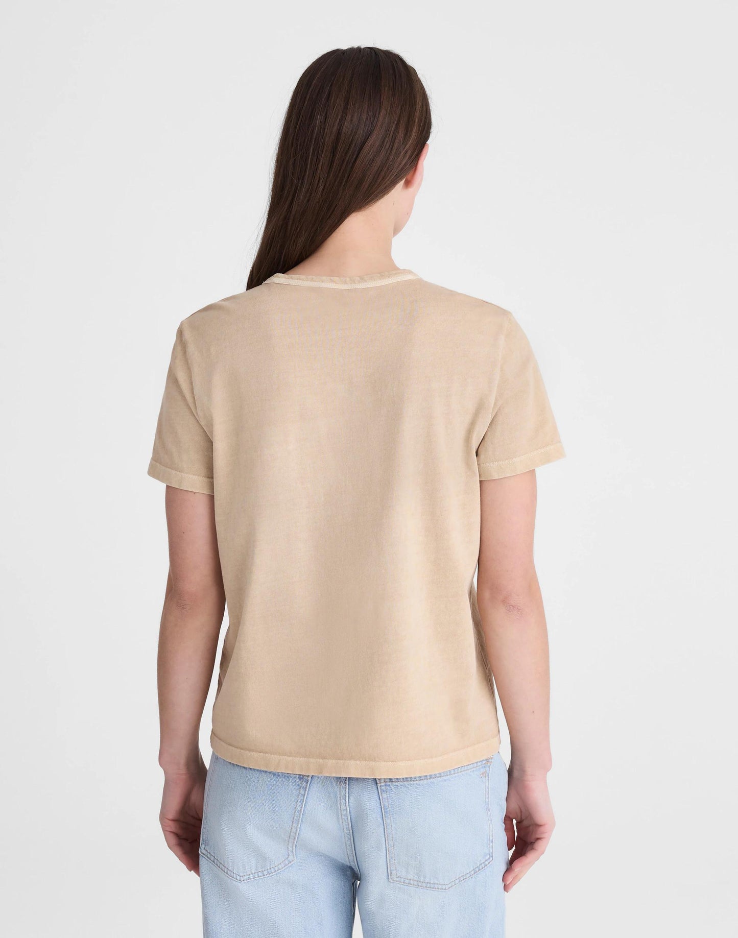 Madewell The Perfect Crewneck Tee in Allday Jersey