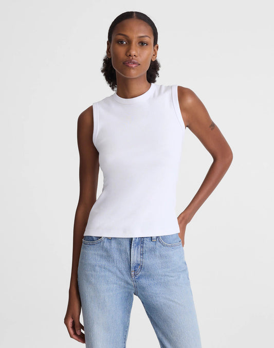 Madewell The '90s Shell Tank in Compact Cotton