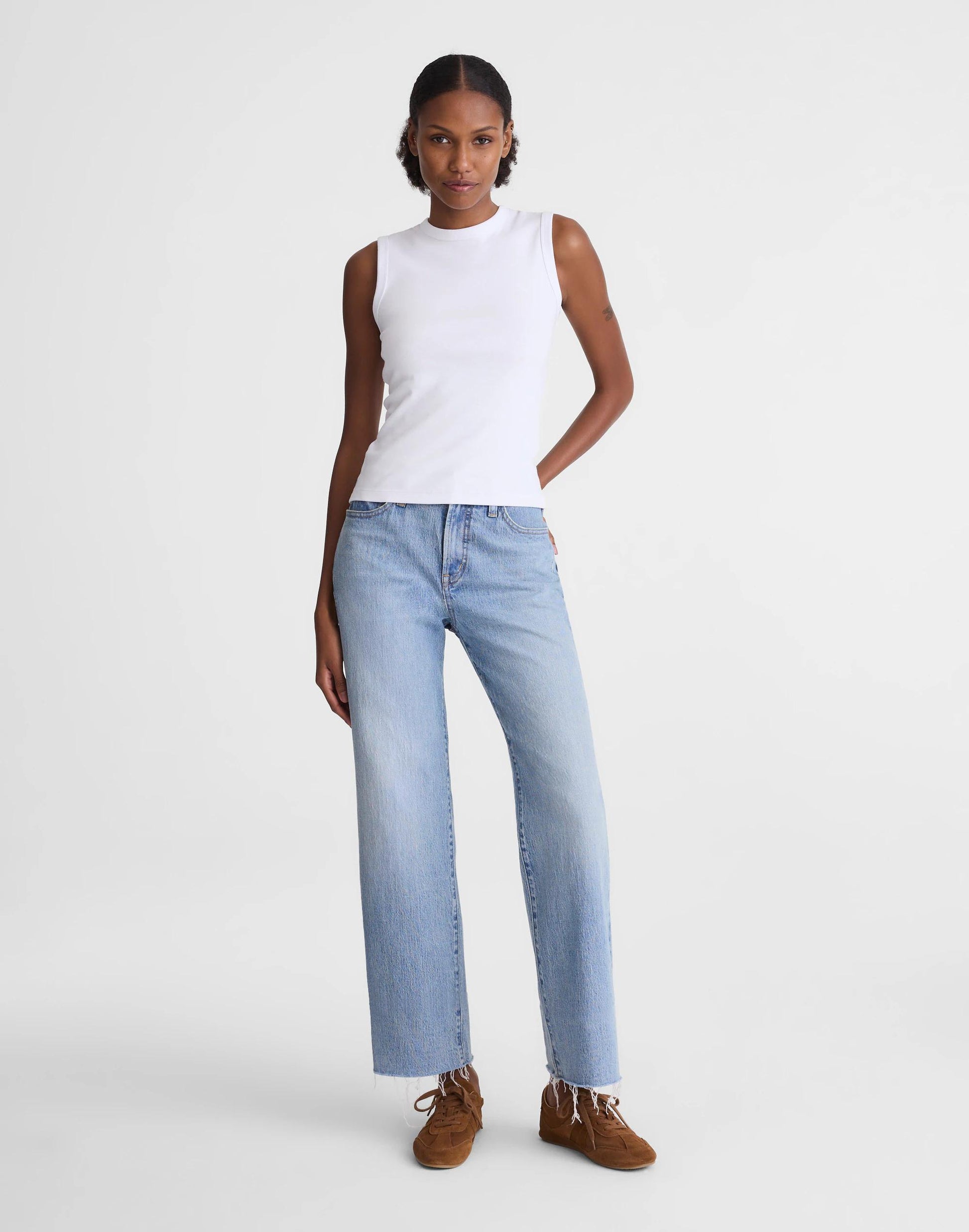 Madewell The '90s Shell Tank in Compact Cotton