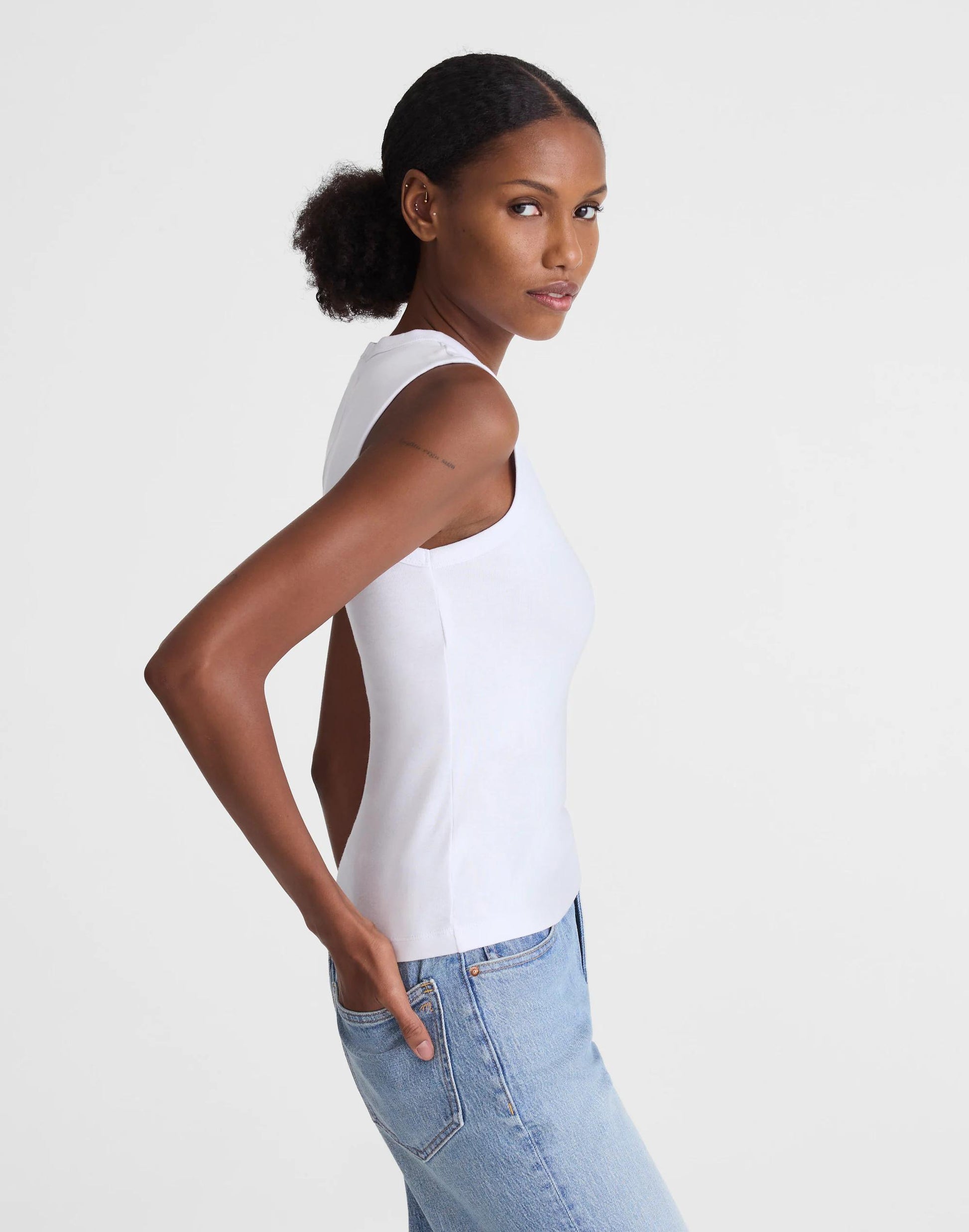 Madewell The '90s Shell Tank in Compact Cotton