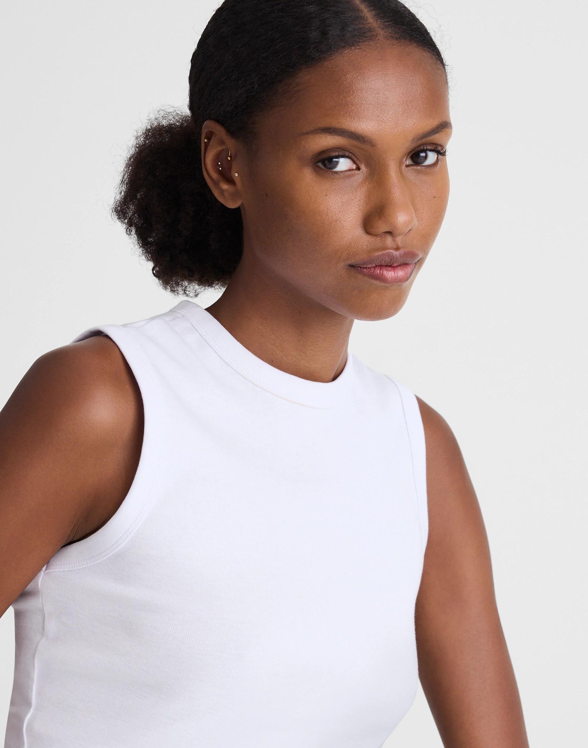 Madewell The '90s Shell Tank in Compact Cotton