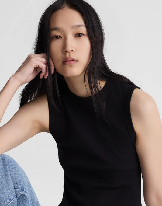 Madewell The '90s Shell Tank in Compact Cotton