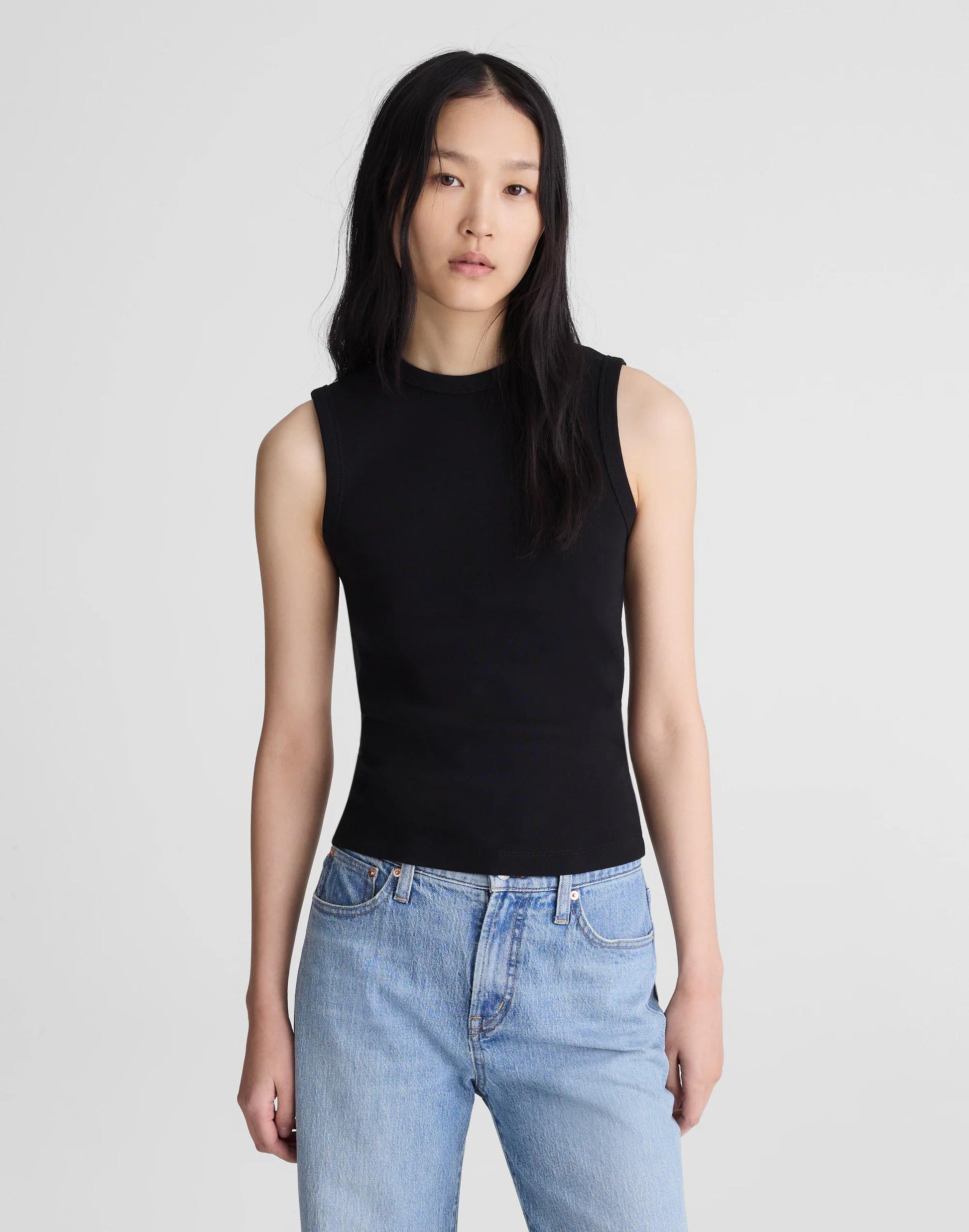 Madewell The '90s Shell Tank in Compact Cotton