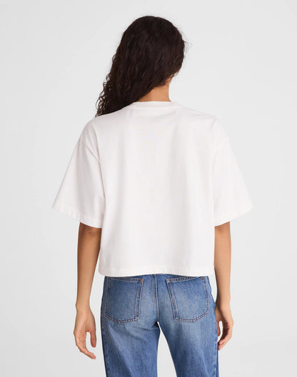 Madewell The Boxy Crop Tee in Allday Jersey