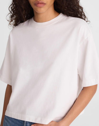 Madewell The Boxy Crop Tee in Allday Jersey